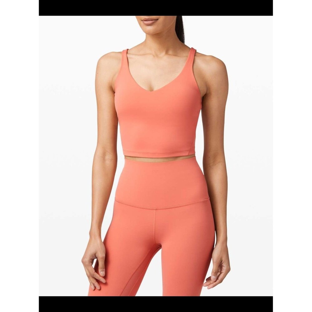 Lululemon Align Rustic Coral Crop Tank Size 0
